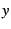 \(y\)