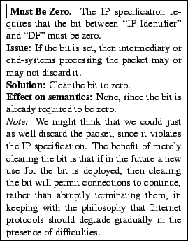 \framebox{\begin{minipage}[h]{0.45\textwidth}\small\framebox{\textbf{Must Be ......tocols should degrade gradually in the presence ofdifficulties.\end{minipage}}