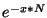 $ e^{-x * N}$