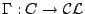 $ \Gamma : C \to \mathcal{CL}$