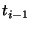 $t_{i-1}$