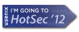 I'm going to HotSec '12 button