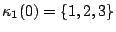 $\kappa_1(0)=\{1,2,3\}$