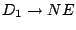 $D_1\rightarrow NE$