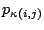 $p_{\kappa(i,j)}$