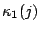 $\kappa_1(j)$