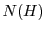 \ensuremath{N(H)}