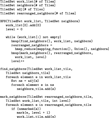 \begin{figure}{
\begin{center}
\scriptsize
\begin{verbatim}
TiledSet work...
... + 1)
work_list_tile.add(e)\end{verbatim}
\end{center}
}
\par
\end{figure}