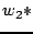 $w_2 *$