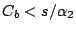 $ C_b<s/\alpha_2$