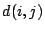 $d(i,j)$