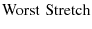 $\displaystyle \textrm{Worst Stretch}$