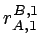 $r_{A,1}^{B,1}$