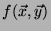 $f(\vec{x},\vec{y})$