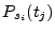 $ P_{s_i}(t_j)$