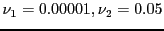 $ \nu_{1}=0.00001,
\nu_{2}=0.05$