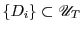 $ \{D_i\} \subset \mathscr{U}_T$