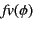 $ \mathit{fv}(\phi)$