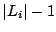 $ \vert L_i\vert-1$