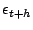 $ \epsilon_{t+h}$