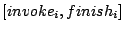 $ [invoke_i, finish_i]$