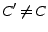 $ C^\prime \neq C$