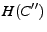 $ H(C^{\prime\prime})$