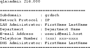 \begin{figure}
{\footnotesize\begin{verbatim}qlanadmin 216.000============...
...===================================\end{verbatim}}
\vspace{-0.20in}
\end{figure}