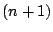 $(n+1)$