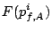 $\displaystyle F(p_{f,A}^i)$