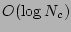 $O(\log N_c)$