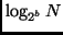 $\log_{2^b} N$