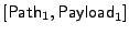 $ [\mathsf{Path}_1,
\mathsf{Payload}_1]$