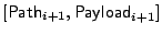 $ [\mathsf{Path}_{i+1}, \mathsf{Payload}_{i+1}]$