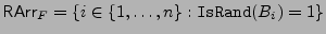 $ \offarr = \{i \in
\{1,\dots,n\} : \trand(B_i)=1\}$