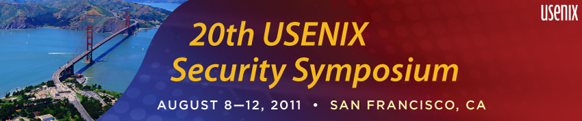 USENIX Security '11 Banner