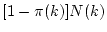 $ [1-\pi(k)]N(k)$