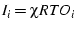 $I_i = \chi RTO_i$