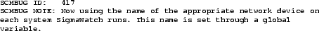 \begin{figure*}\begin{center}
\begin{scriptsize}
\begin{verbatim}SCMBUG ID: ...
...h a global
variable.\end{verbatim}
\end{scriptsize} \end{center}
\end{figure*}