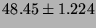 $48.45 \pm 1.224$