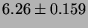 $6.26 \pm 0.159$