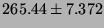 $265.44 \pm 7.372$