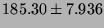 $185.30 \pm 7.936$