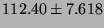 $112.40 \pm 7.618$