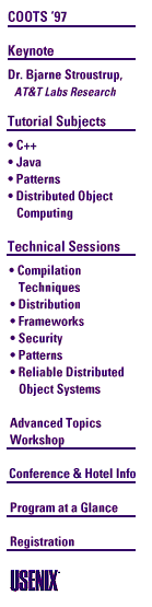 COOTS'97 Table of Contents