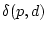 $\delta(p,d)$