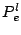 $P^{l}_{e}$