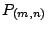 $P_{(m,n)}$