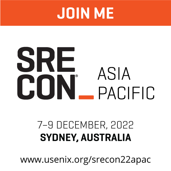 Join Me at SREcon22 Asia/Pacfic button